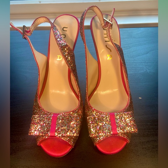 Pink Rainbow Glitter Heels - Unisa - Picture 2 of 4